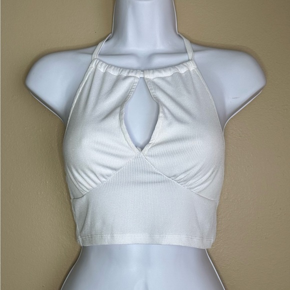 Cotton On Tops - White Halter Tank